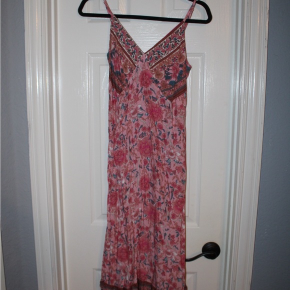 Floral Pink Maxi Dress - Picture 2 of 6